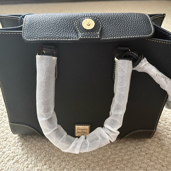 Dooney & Bourke Black Leather Satchel Bag